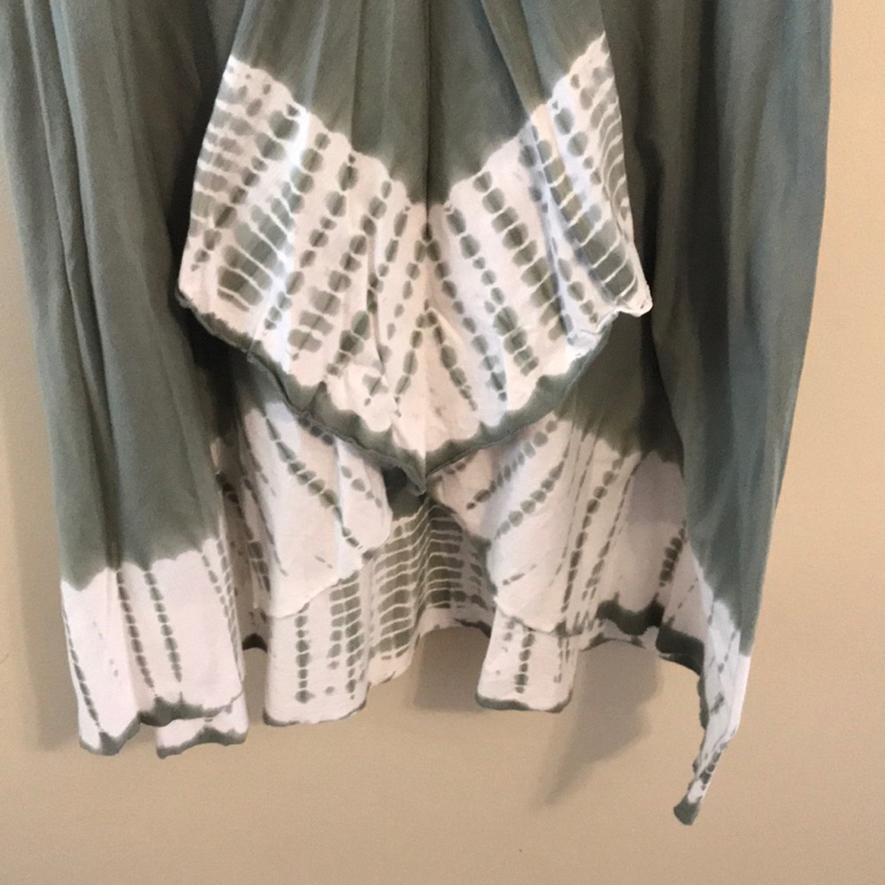 Prana Sage Green & White Tie-Dye Midi Skirt - Picture 4 of 8